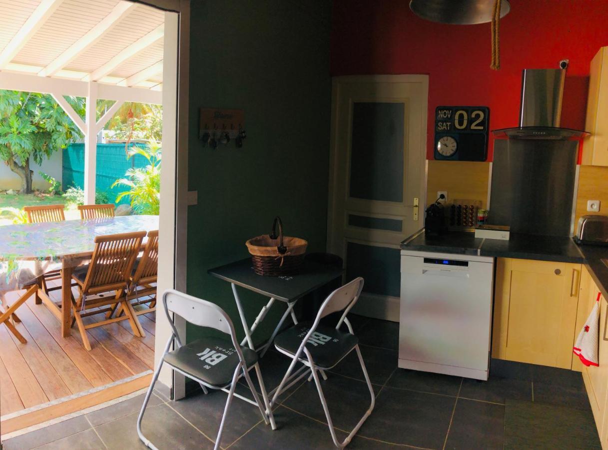 Habitation Baliache - Maison Creole Avec Jardin Privatif, Plage A 200M Deshaies Zewnętrze zdjęcie