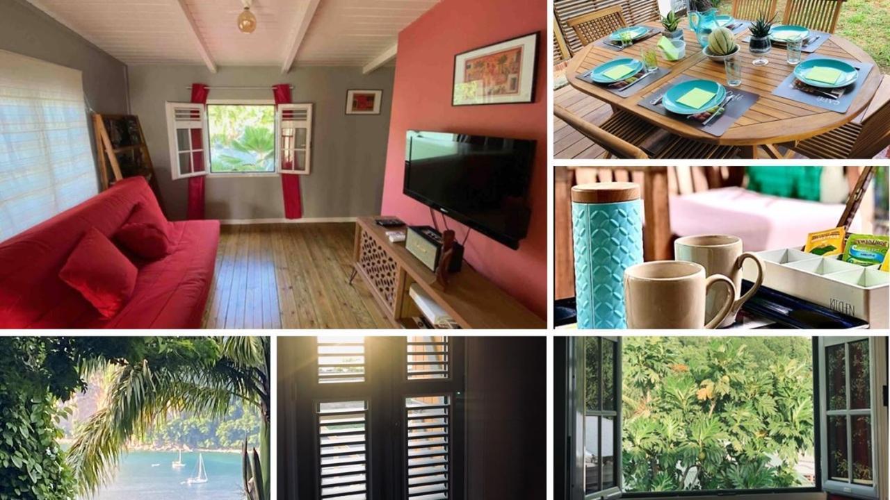 Habitation Baliache - Maison Creole Avec Jardin Privatif, Plage A 200M Deshaies Zewnętrze zdjęcie